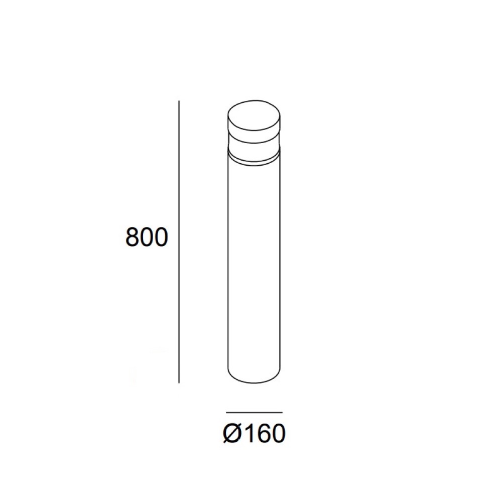 Newton E27 Bollard