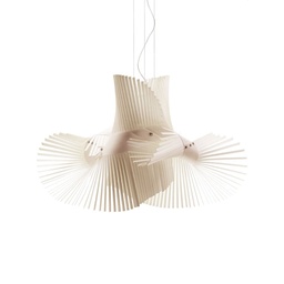 Minimikado Suspension Lamp (White Veener)