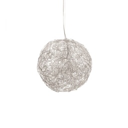 Fil de Fer Suspension Lamp (Aluminium, Ø50cm)