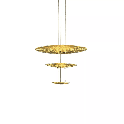 Macchina della Luce mod. E Suspension Lamp (Gold Color Leaf)