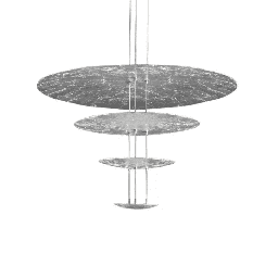 Macchina della Luce mod. F Suspension Lamp (Silver Color Leaf)