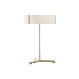 Thesis Table Lamp (White Veener, Matt Ivory White)