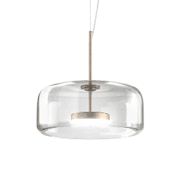 Jube Suspension Lamp (White Glass, Gold, 2700K - warm white, PHASE CUT)