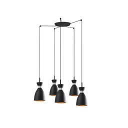 Retro Suspension Lamp (Black - Copper)