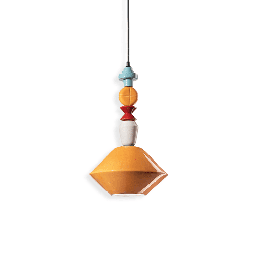 Lariat Suspension Lamp (Yellow Ceramics, 56cm)