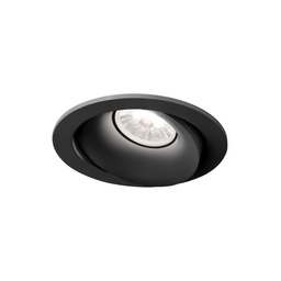 Rony LED Recessed Ceiling Light (Black, 2700K - warm white)