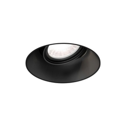 Deep Adjust Trimless LED Recessed Ceiling Light (Black, 2700K - warm white)