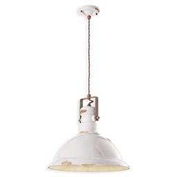 Industrial Suspension Lamp (Vintage bianco)