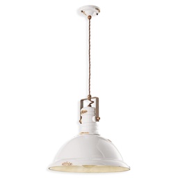 Industrial Suspension Lamp (Vintage bianco)