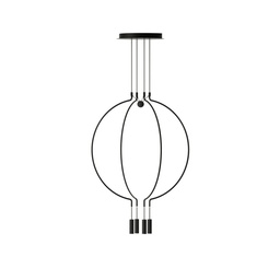 Liaison 4 Suspension Lamp  (Black, Ø56.5cm)