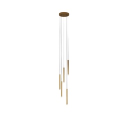 Candle 5 Chandelier (Brass)
