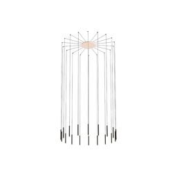 Candle 18 Suspension Lamp (Black, 0-10V)