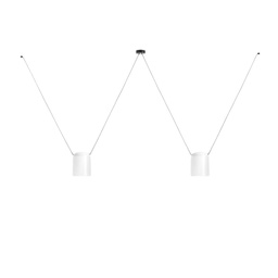Attic 2 Rectangular Shape Suspension Lamp (White, 100)