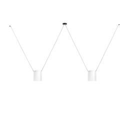 Attic 2 Rectangular Shape Suspension Lamp (White, 100)