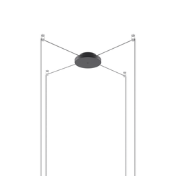 Radial Canopy 1–4 Lights (Black)