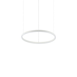 Oracle Slim Round Suspension Lamp (White, Ø50cm, 3000K - warm white, ON/OFF)