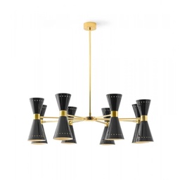 Megafono Suspension Lamp (Gold/Black)