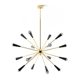 Sputnik Suspension Lamp (Gold/Black)
