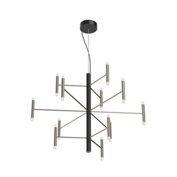 Perla_P12 Suspension Lamp (Nickel - Black)