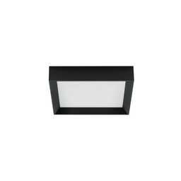 Tara Square Dimmable Ceiling and Wall Light (Black, 30cm)