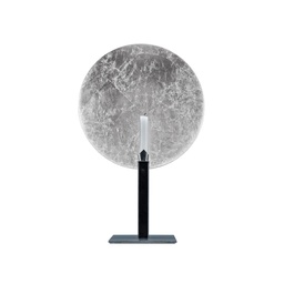 Gemma Table Candle Holder (Silver Color Leaf)