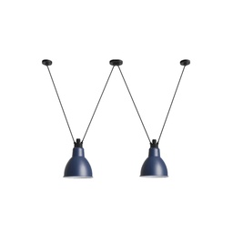 Les Acrobates de Gras N°324 XL Suspension Lamp (Blue, Round)
