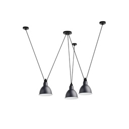 Les Acrobates de Gras N°325 XL Suspension Lamp (Black, Round)