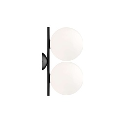 IC C/W1 Double Wall and Ceiling Light (Black)