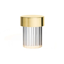 Last Order Fluted Portable Table Lamp (Polished Brass)