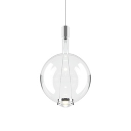 Sky-Fall Round Suspension Lamp (Clear, Ø22.5cm, 2700K - warm white)