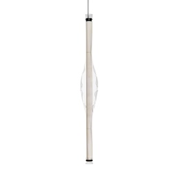 Dune Vertical Suspension Lamp (White Veneer, 0-10V)