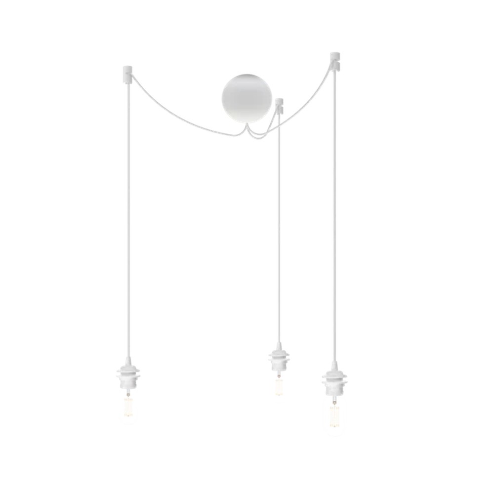 Umage Cannonball white cluster 3 Ø 12cm L 2,5 m | lightingonline.eu