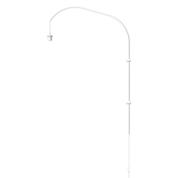 Willow wall hanger single white H 123 cm