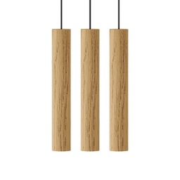 Chimes Cluster 3 Suspension Lamp (Oak)