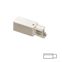 3-PHASE TRACK CONNECTOR - WHITE LEFT