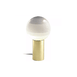 Dipping Light Table Lamp (White - Brushed Brass, 22cm)