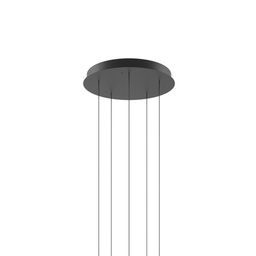 Round Cluster System for 5 lights (Matte black)