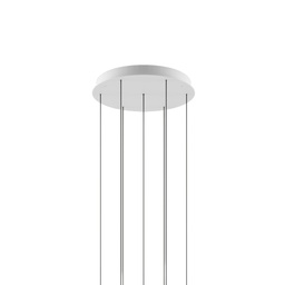 Round Cluster System for 7 lights (Matte White)