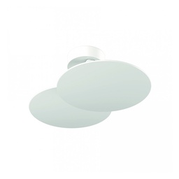 Puzzle Double Round Wall and Ceiling Light (Matte White, 2700K - warm white)