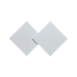 Puzzle Outdoor Double Square Wall Light (Matte White)
