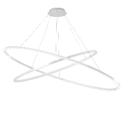 Ellisse Double Mega Suspension Lamp (White, 2700K - warm white)