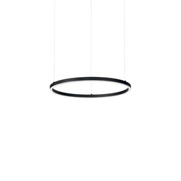 Oracle Slim Round Suspension Lamp (Black, Ø50cm, 3000K - warm white)
