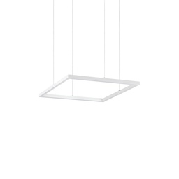 Oracle Slim Square Suspension Lamp (White, 50cm)