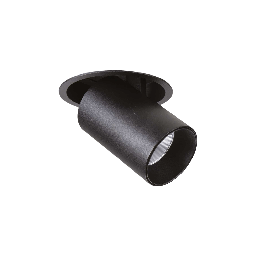 Nova Recessed Ceiling Light (Black, Ø10cm, 3000K - warm white)
