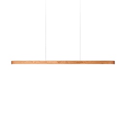 I-Line Suspension Lamp (Natural Cherry Veneer, 150cm, 0-10V, Black)