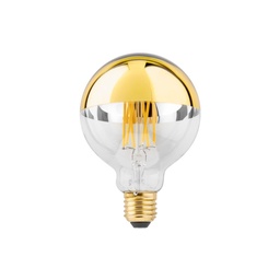 LAMP G95 2200K | E27 5.5W | &gt;95 CRI | 377lm | 220-240VAC | 50-60Hz | phase-cut dim Gold Mirror