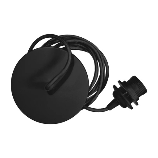 Rosette black Ø 14 cm L 2,1 m