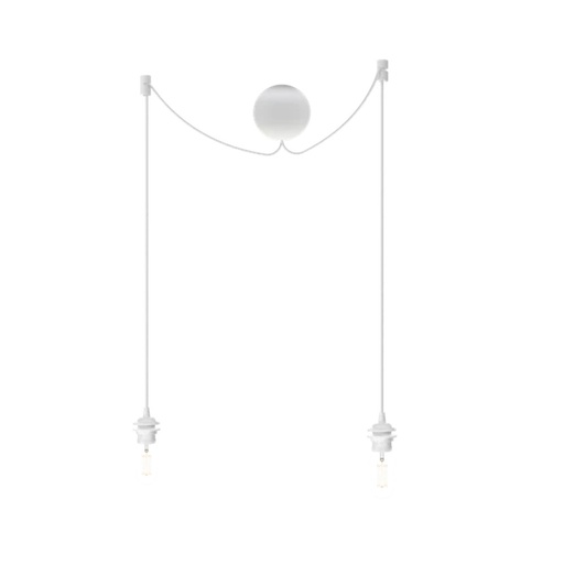 Cannonball white cluster 2 Ø 12cm L 2,5 m