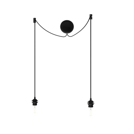 Cannonball black cluster 2 Ø 12cm L 2,5 m