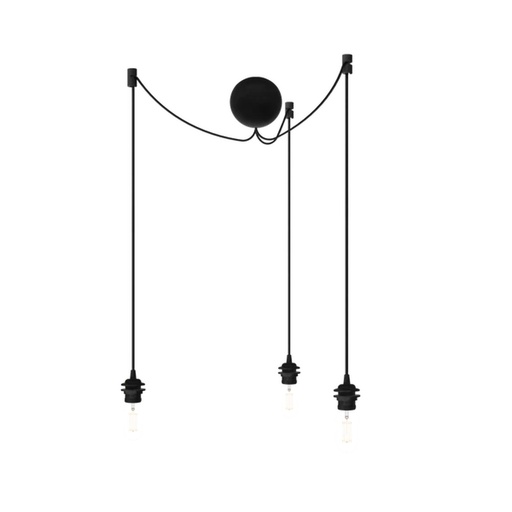 Cannonball black cluster 3 Ø 12cm L 2,5 m